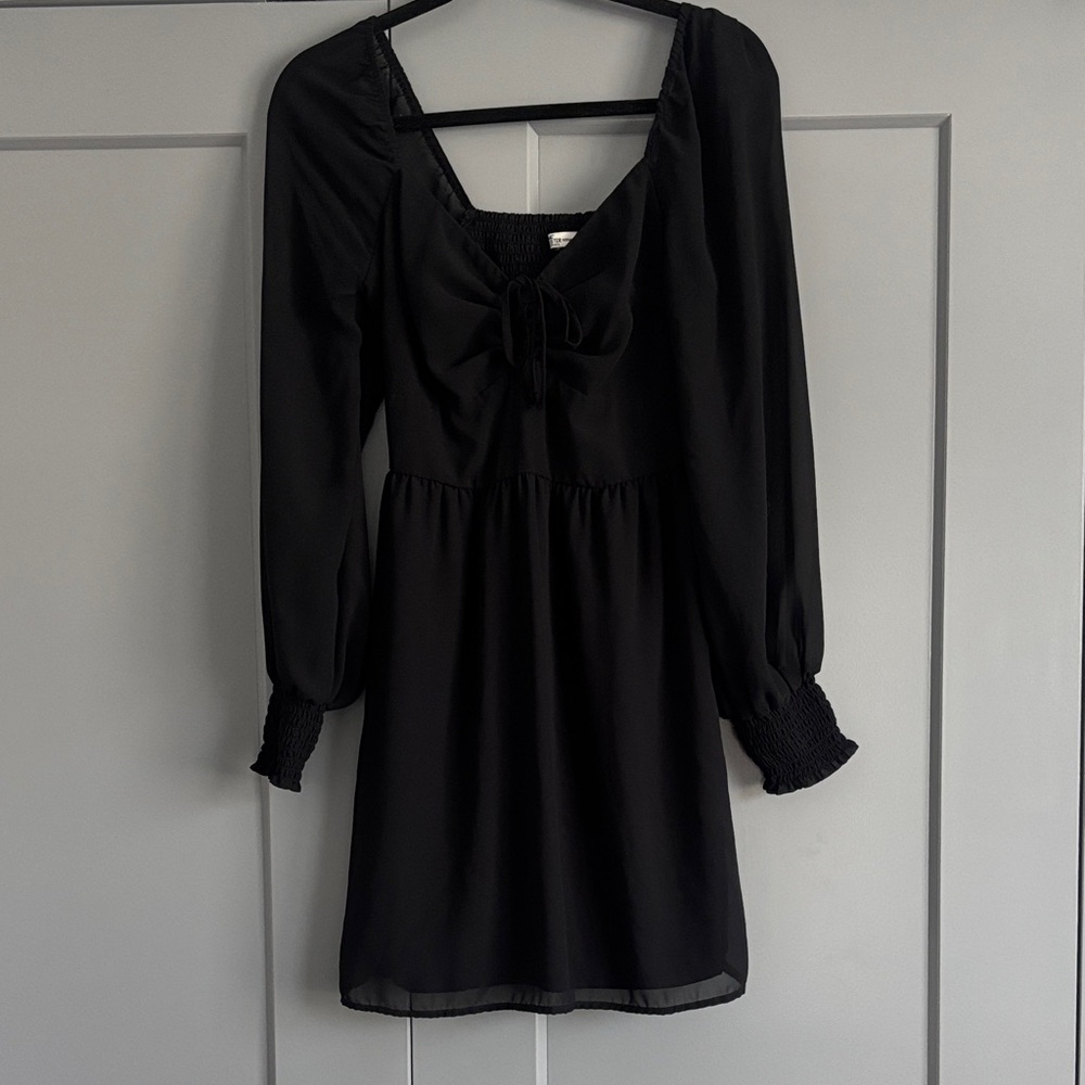 Hollister Black Long Sleeve Dress